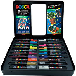 Posca Pop Colours 20-er Set in der Gruppe Stifte / Künstlerstifte / Acrylmarker bei Pen Store (133850)