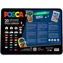 Posca Pop Colours 20-er Set in der Gruppe Stifte / Künstlerstifte / Acrylmarker bei Pen Store (133850)