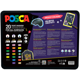 Posca Groovy Colours 20-er Set in der Gruppe Stifte / Künstlerstifte / Acrylmarker bei Pen Store (133851)