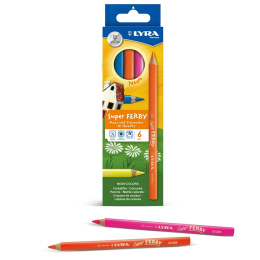 Super Ferby Neon 6-er Set in der Gruppe Kids / Stifte für Kinder / Buntstifte für Kinder bei Pen Store (133979)