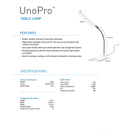 UnoPro Table Lamp in der Gruppe Basteln & Hobby / Hobbyzubehör / Beleuchtung bei Pen Store (134062)