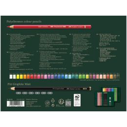 Polychromos & Pitt Graphite Matt Set 32 Farbstifte + 6 Graphitstifte in der Gruppe Stifte / Künstlerstifte / Buntstifte bei Pen Store (134070)