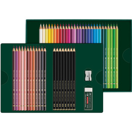 Polychromos & Pitt Graphite Matt Set 40 Farbstifte + 8 Graphitstifte in der Gruppe Stifte / Künstlerstifte / Buntstifte bei Pen Store (134071)