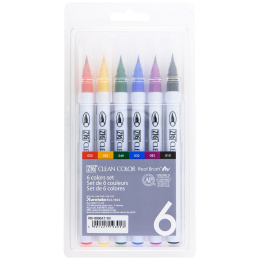 Clean Color Real Brush 6er-set in der Gruppe Stifte / Künstlerstifte / Pinselstifte bei Pen Store (134105)