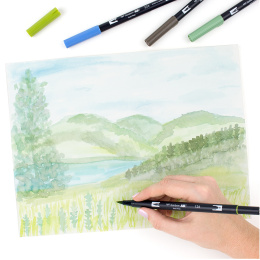 ABT Dual Brush Stift 18er-Set Landscape in der Gruppe Stifte / Künstlerstifte / Pinselstifte bei Pen Store (134119)