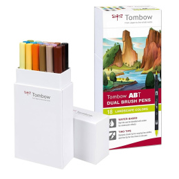 ABT Dual Brush Stift 18er-Set Landscape in der Gruppe Stifte / Künstlerstifte / Pinselstifte bei Pen Store (134119)