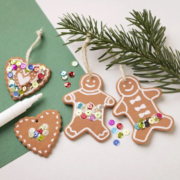 DIY Lebkuchen-Deko-Anhänger 7 Stück in der Gruppe Basteln & Hobby / Feiertage und Jahreszeiten / Weihnachten Handwerk bei Pen Store (134133)