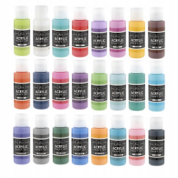 Acrylset 24 Farben (59 ml) + 12 Pinsel in der Gruppe Künstlerbedarf / Künstlerfarben / Acrylfarbe bei Pen Store (134423)