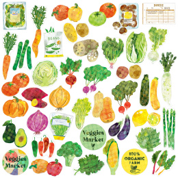 Hako Stickers Veggies Market in der Gruppe Basteln & Hobby / Basteln / Stickers bei Pen Store (134452)