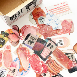 Hako Stickers Meat Market in der Gruppe Basteln & Hobby / Basteln / Stickers bei Pen Store (134453)