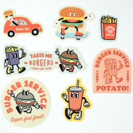 Sticker pack Burgers in der Gruppe Basteln & Hobby / Basteln / Stickers bei Pen Store (134457)