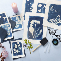 DIY-kit Cyanotype Erstellen Sie Ihre eigenen Cyanotypie-Drucke in der Gruppe Basteln & Hobby / Techniken / Cyanotypie bei Pen Store (134599)