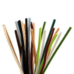 Chenilledraht 30 cm 25er-Pack Naturfarben in der Gruppe Basteln & Hobby / Basteln / Chenilledraht bei Pen Store (134699)