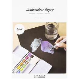 Schwarzes Aquarellpapier A4 230 g in der Gruppe Papier & Blöcke / Künstlerblöcke / Aquarellpapier bei Pen Store (134821)
