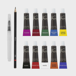 Aquarellfarben Malset mit Block in der Gruppe Künstlerbedarf / Künstlerset / Einsteigerset bei Pen Store (134904)