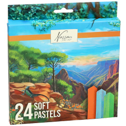 Softpastelle 24er-Set in der Gruppe Künstlerbedarf / Buntstifte und Bleistifte / Ölpastellkreide bei Pen Store (134912)