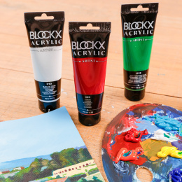 Acrylfarben-Set Primaries 5x120 ml in der Gruppe Künstlerbedarf / Künstlerfarben / Acrylfarbe bei Pen Store (134965)