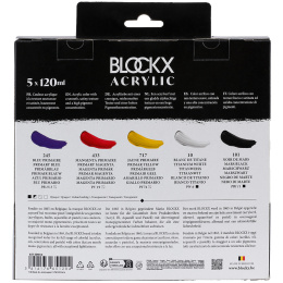 Acrylfarben-Set Primaries 5x120 ml in der Gruppe Künstlerbedarf / Künstlerfarben / Acrylfarbe bei Pen Store (134965)