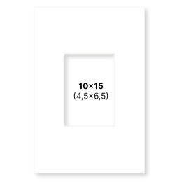 Passepartout Weiß 10x15 cm in der Gruppe Basteln & Hobby / Organisieren / Rahmen / Passepartout bei Pen Store (135101)