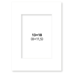 Passepartout Weiß 13x18 cm in der Gruppe Basteln & Hobby / Organisieren / Rahmen / Passepartout bei Pen Store (135102)