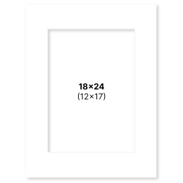 Passepartout Weiß 18x24 cm in der Gruppe Basteln & Hobby / Organisieren / Rahmen / Passepartout bei Pen Store (135104)