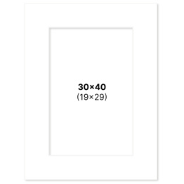Passepartout Weiß 30x40 cm in der Gruppe Basteln & Hobby / Organisieren / Rahmen / Passepartout bei Pen Store (135108)
