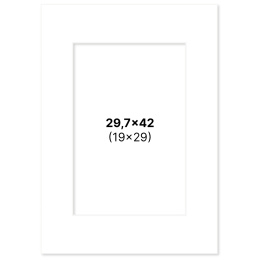 Passepartout Weiß 29,7x42 A3 in der Gruppe Basteln & Hobby / Organisieren / Rahmen / Passepartout bei Pen Store (135109)