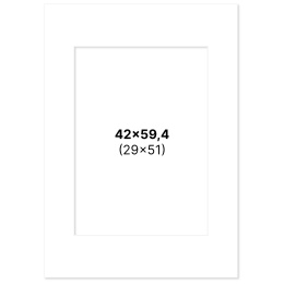 Passepartout Weiß 42x59,4 cm A2 in der Gruppe Basteln & Hobby / Organisieren / Rahmen / Passepartout bei Pen Store (135111)