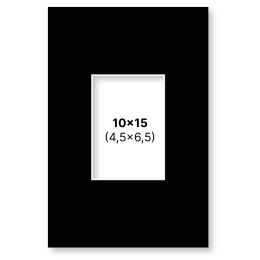 Passepartout Schwarz 10x15 cm in der Gruppe Basteln & Hobby / Organisieren / Rahmen / Passepartout bei Pen Store (135113)