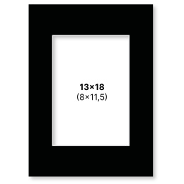 Passepartout Schwarz 13x18 cm in der Gruppe Basteln & Hobby / Organisieren / Rahmen / Passepartout bei Pen Store (135114)