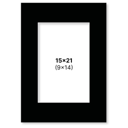 Passepartout Schwarz 15x21 cm in der Gruppe Basteln & Hobby / Organisieren / Rahmen / Passepartout bei Pen Store (135115)