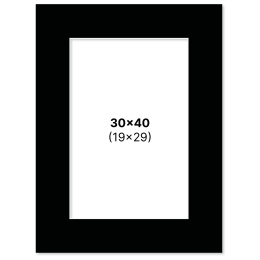 Passepartout Schwarz 30x40 cm in der Gruppe Basteln & Hobby / Organisieren / Rahmen / Passepartout bei Pen Store (135120)