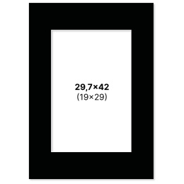 Passepartout Schwarz 29,7x42 cm A3 in der Gruppe Basteln & Hobby / Organisieren / Rahmen / Passepartout bei Pen Store (135121)