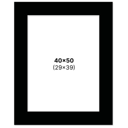 Passepartout Schwarz 40x50 cm in der Gruppe Basteln & Hobby / Organisieren / Rahmen / Passepartout bei Pen Store (135122)