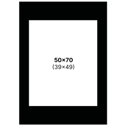 Passepartout Schwarz 50x70 cm in der Gruppe Basteln & Hobby / Organisieren / Rahmen / Passepartout bei Pen Store (135124)