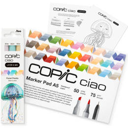 Ciao Layer & Mix 2D Starter Set Pastel in der Gruppe Stifte / Künstlerstifte / Marker bei Pen Store (135132)