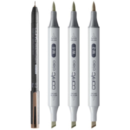 Ciao Shade Set Light Warm Gray 4er-Pack in der Gruppe Stifte / Künstlerstifte / Marker bei Pen Store (135145)