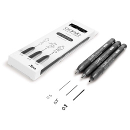 Multiliner Classic 3er-Set Black Medium in der Gruppe Stifte / Schreiben / Fineliner bei Pen Store (135149)