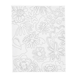 Leinwand mit Druck 24x30cm 360g Blumen in der Gruppe Kids / Basteln für Kinder / Malzubehör für Kinder bei Pen Store (135416)