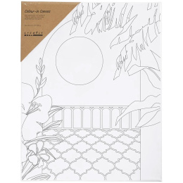 Leinwand mit Druck 24x30cm 360g Sonnige Terrasse in der Gruppe Künstlerbedarf / Atelier / Leinwände / Malerleinwand Acrylfarbe bei Pen Store (135418)