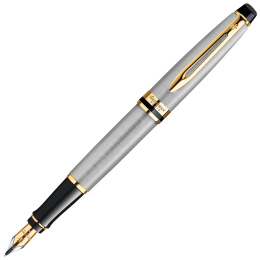Expert Steel/Gold Füllfederhalter in der Gruppe Stifte / Fine Writing / Füllfederhalter bei Pen Store (135459_r)