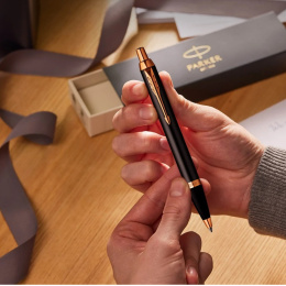 IM Grey/Gold Kugelschreiber  in der Gruppe Stifte / Fine Writing / Kugelschreiber bei Pen Store (135474)