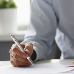 IM Rituals Gradient Grey/Chrome Kugelschreiber in der Gruppe Stifte / Fine Writing / Kugelschreiber bei Pen Store (135490)