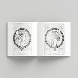 Alphonse Mucha Coloring Book in der Gruppe Basteln & Hobby / Bücher / Malbücher für Erwachsene bei Pen Store (135494)