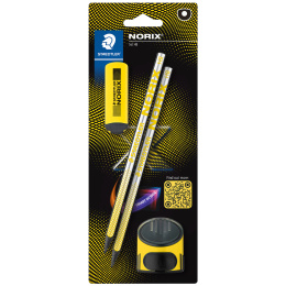 Schulset Norix Bleistifte + Zubehör Yellow in der Gruppe Kids / Stifte für Kinder / Schreibstifte für Kinder bei Pen Store (135511)