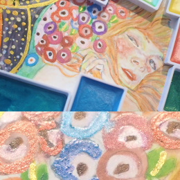 Gansai Tambi Akvarell 24er-Set Metallic in der Gruppe Künstlerbedarf / Künstlerfarben / Aquarell / Aquarellfarbe im Napf bei Pen Store (135536)