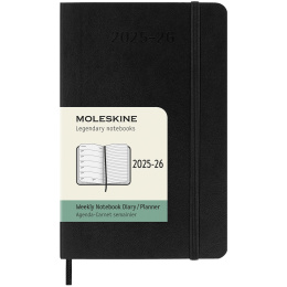 Kalender 18M WeekNote Soft Cover Pocket Black in der Gruppe Papier & Blöcke / Kalender und Terminkalender / 18 Monate Tageskalender bei Pen Store (135587)