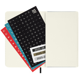Kalender 18M WeekNote Soft Cover Pocket Black in der Gruppe Papier & Blöcke / Kalender und Terminkalender / 18 Monate Tageskalender bei Pen Store (135587)