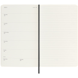 Kalender 18M WeekNote Soft Cover Large Black in der Gruppe Papier & Blöcke / Kalender und Terminkalender / 18 Monate Tageskalender bei Pen Store (135588)