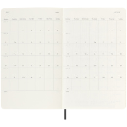 Kalender 18M WeekNote Soft Cover Large Black in der Gruppe Papier & Blöcke / Kalender und Terminkalender / 18 Monate Tageskalender bei Pen Store (135588)